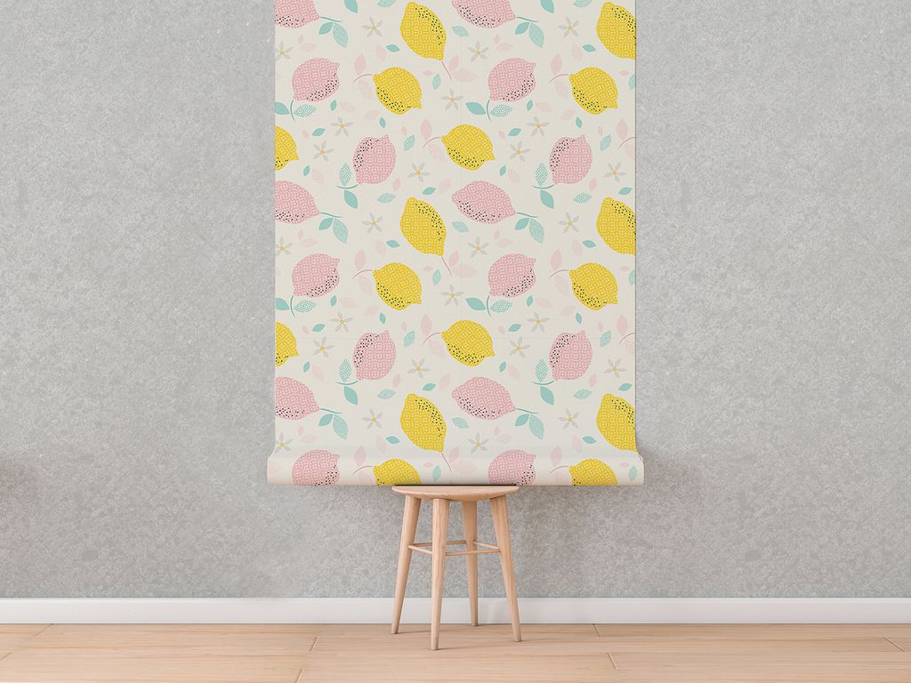 Coloray Fototapete 152x104 cm Latextapete Magicstick - Zitronenblumen