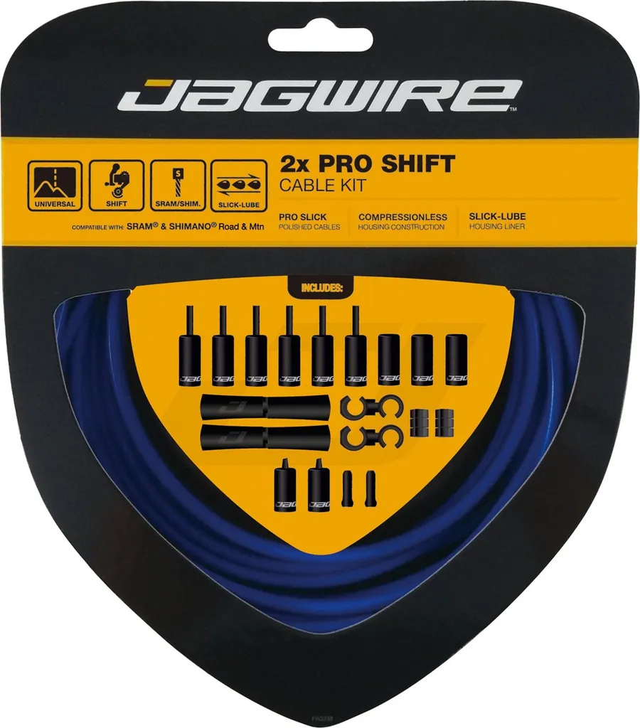 Câbles Dérailleur Jagwire Pro 2x Bleu SID : Fini les Vitesses Floues