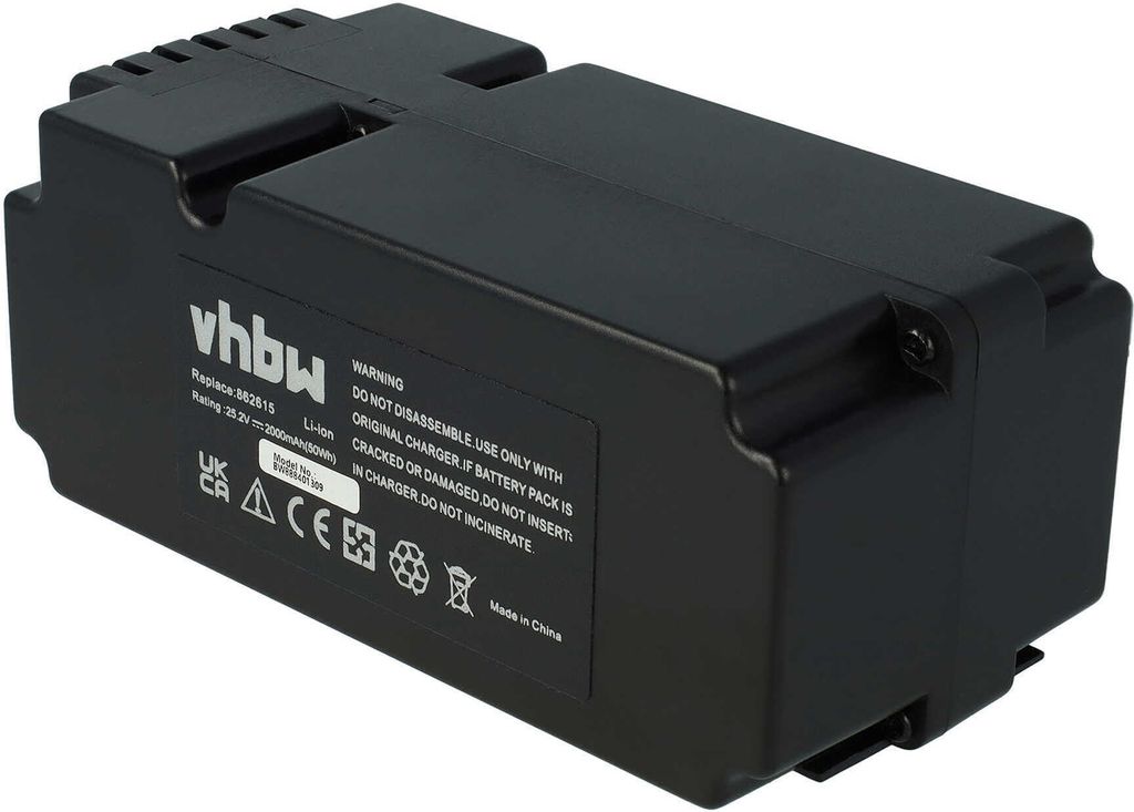 vhbw Akku kompatibel mit Fuxtec FX-RB224, FX-RB218 Rasenmäher (2000mAh 25,2V Li-Ion)