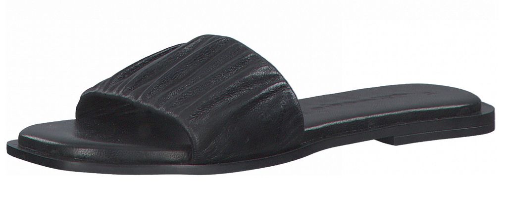 Tamaris Damen Pantolette 1-1-27144-36 in black leather (GrĂśĂe: 38)