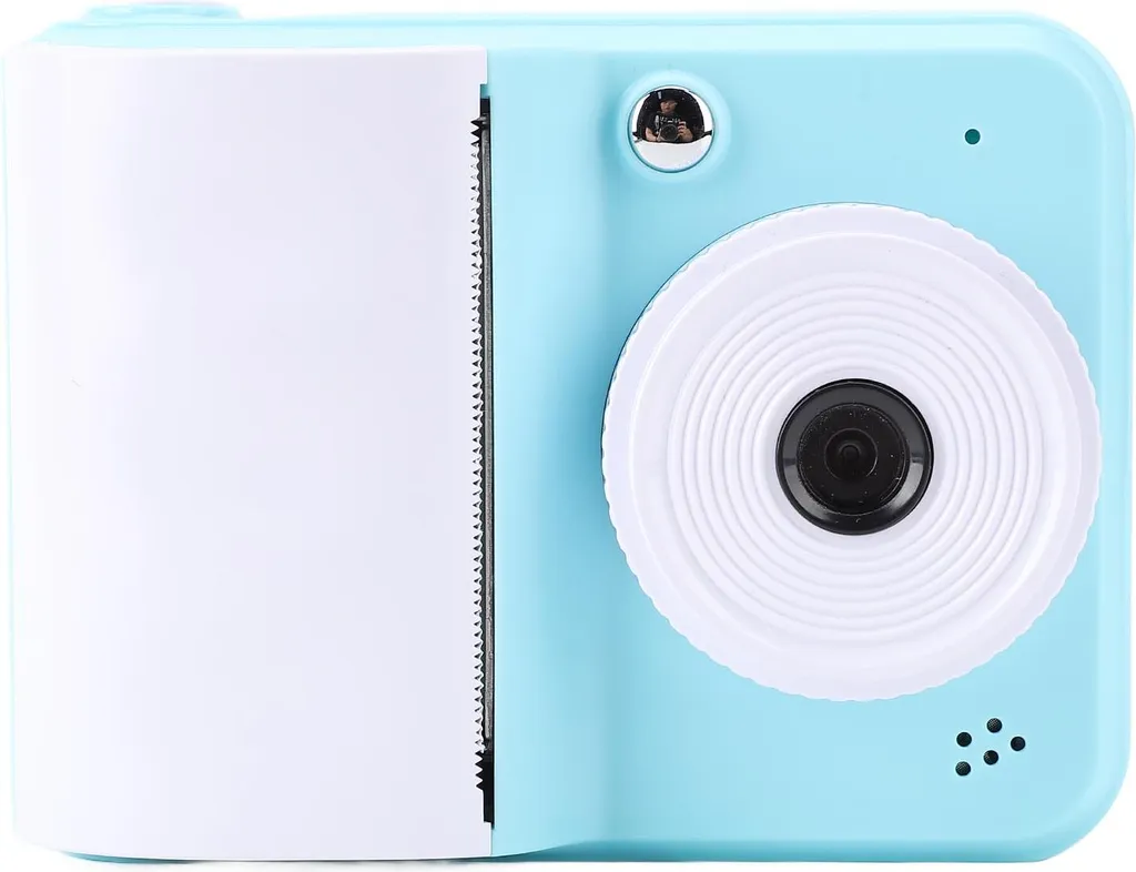Appareil photo instantané Elprico HD 1080P bleu avec 3 rouleaux papier