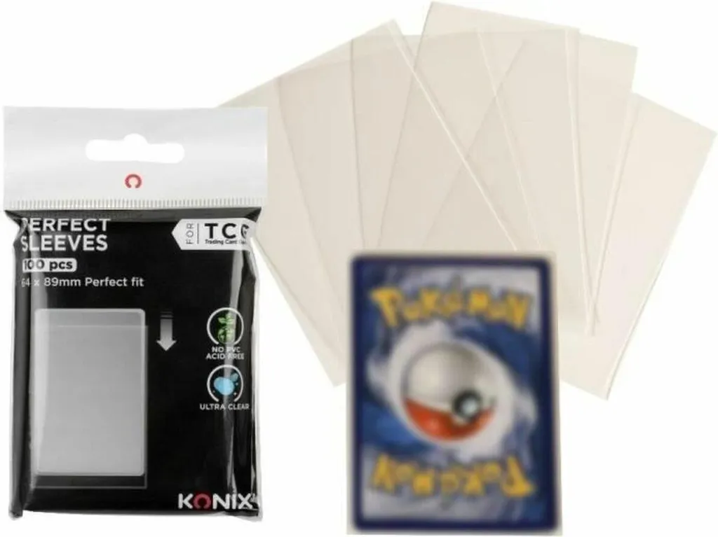 Protèges-cartes Konix 100 Unités - Anti-Rayures et Anti-Poussière