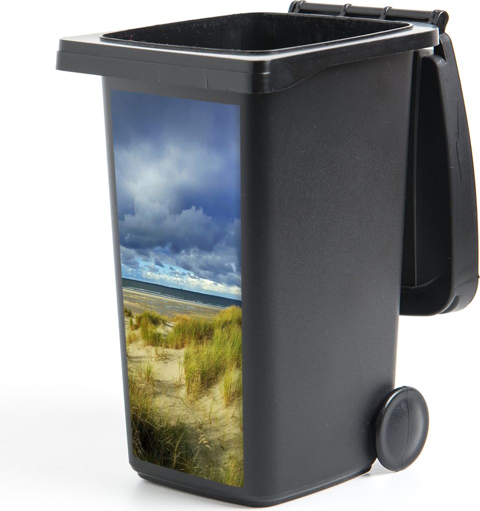 MuchoWow Mülltonnenaufkleber Nordsee - Vlieland - Dünen 38x80 cm - Behälteraufkleber - Mülleimer-Aufkleber - Container-Aufkleber