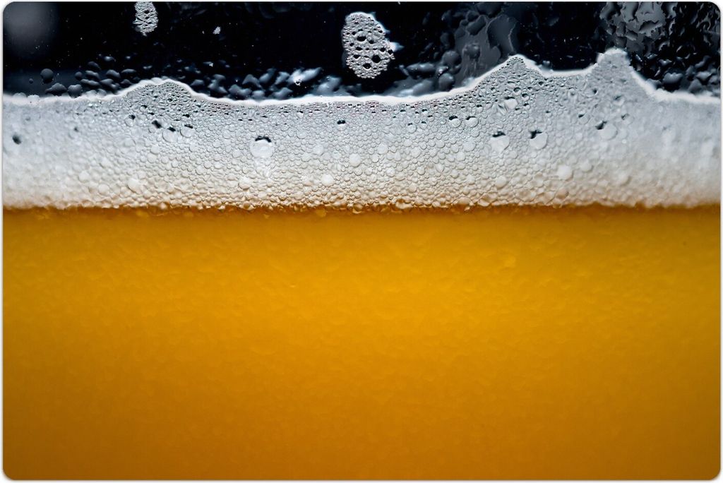 Küchenmatte 100x150 cm Vinylmatte Bodenmatte Dekoration -Craft Bier Blasen