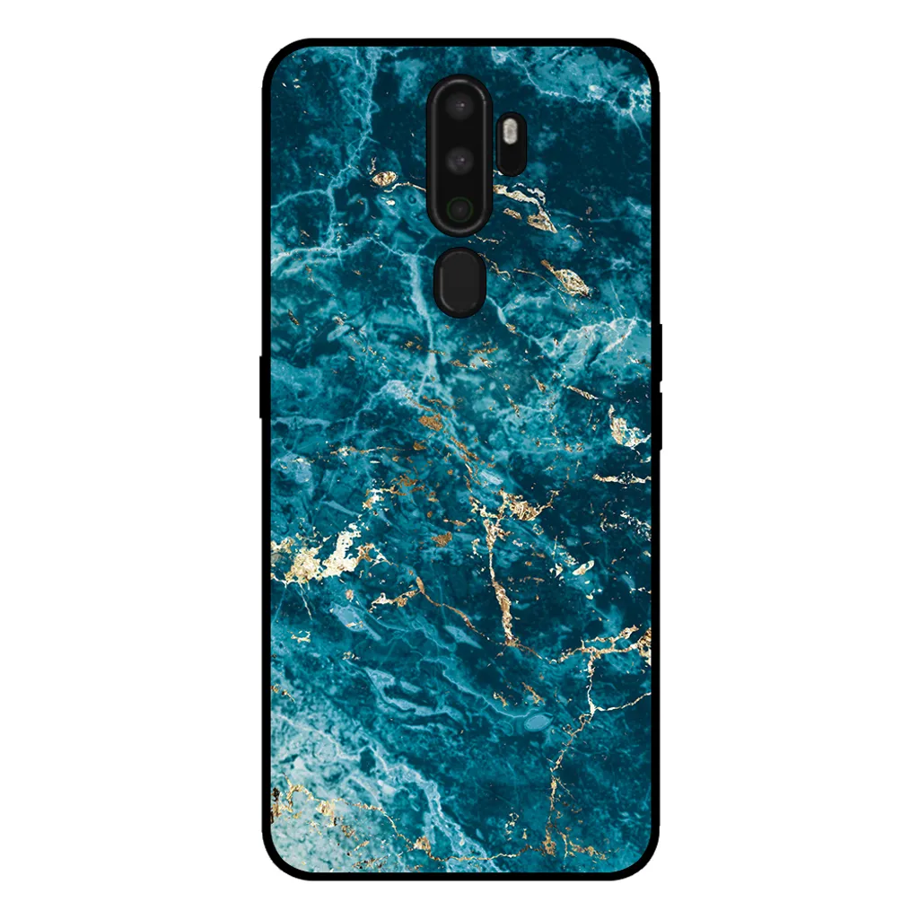 Occasione! Cover OPPO A9 2020 Marmo Blu - Qualità Smartphonica al Top