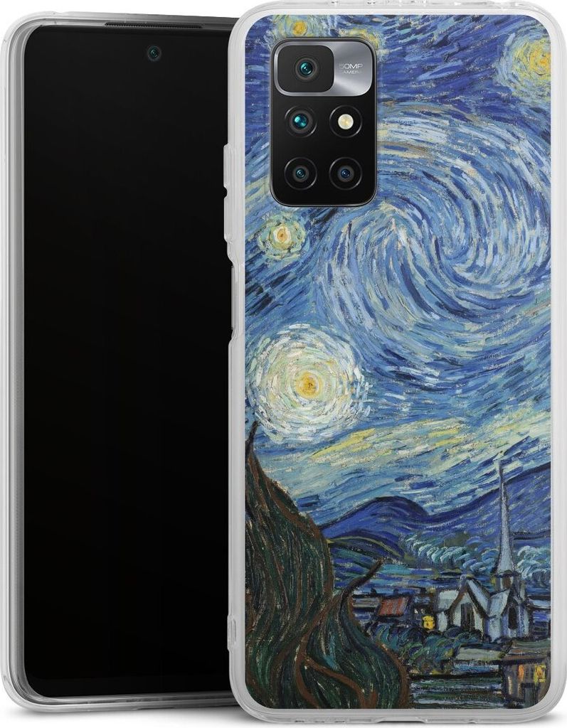 DeinDesign Handyhülle für Xiaomi Redmi 10 Silikon Hülle Case Smartphone Schutzhülle Kunst The Starry Night