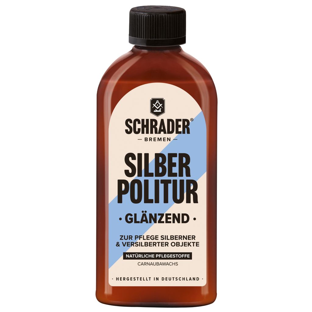 SCHRADER Silber Politur - glänzend - 250ml - für Echtsilber und Versilbertes - S1525001