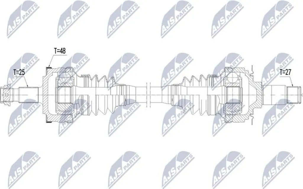 Cardan de transmission arrière Arbre d'entraînement pour Mercedes W203