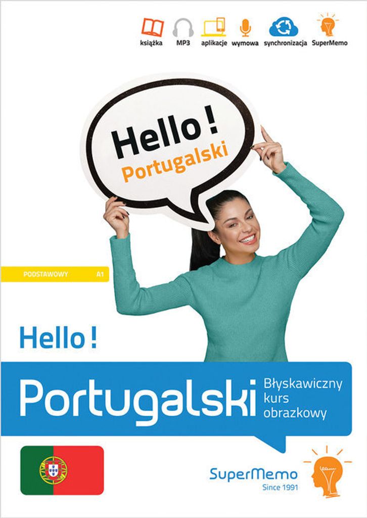 Hello! Portugalski Błyskawiczny kurs obrazkowy (poziom podstawowy A1) - Natalia Wajda (Fremdsprachen - Portugiesisch auf Polnisch)