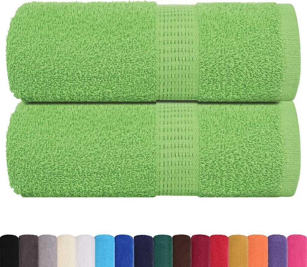 vidaXL Waschtücher FROGN 2 Stk. Apfelgrün 30x30 cm 360 g/m²