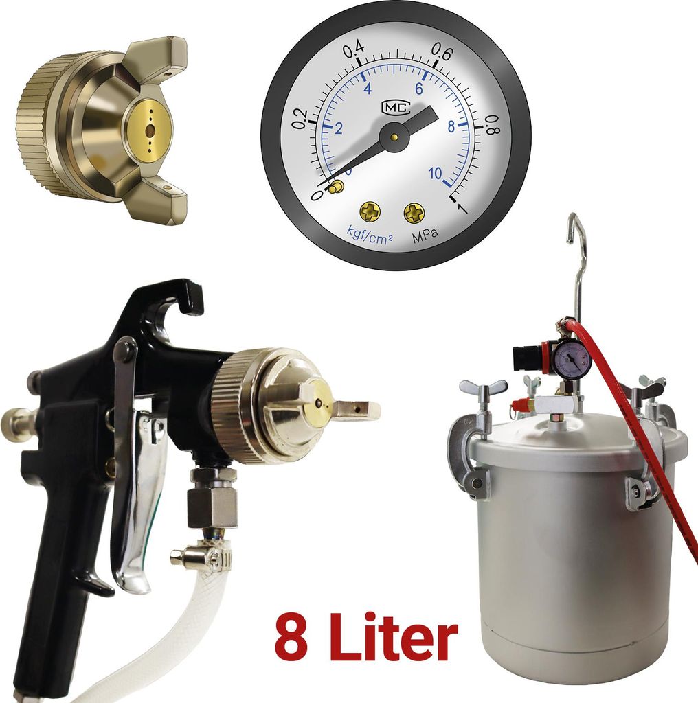 Bituxx Druckluft Farbsprühgerät 8L MS-19632 Produktbild 