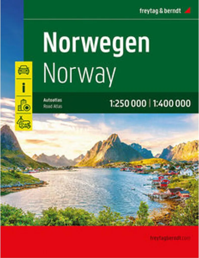 Norvège Autoatlas 1:250 000 : Ne perdez plus votre route en Fjord