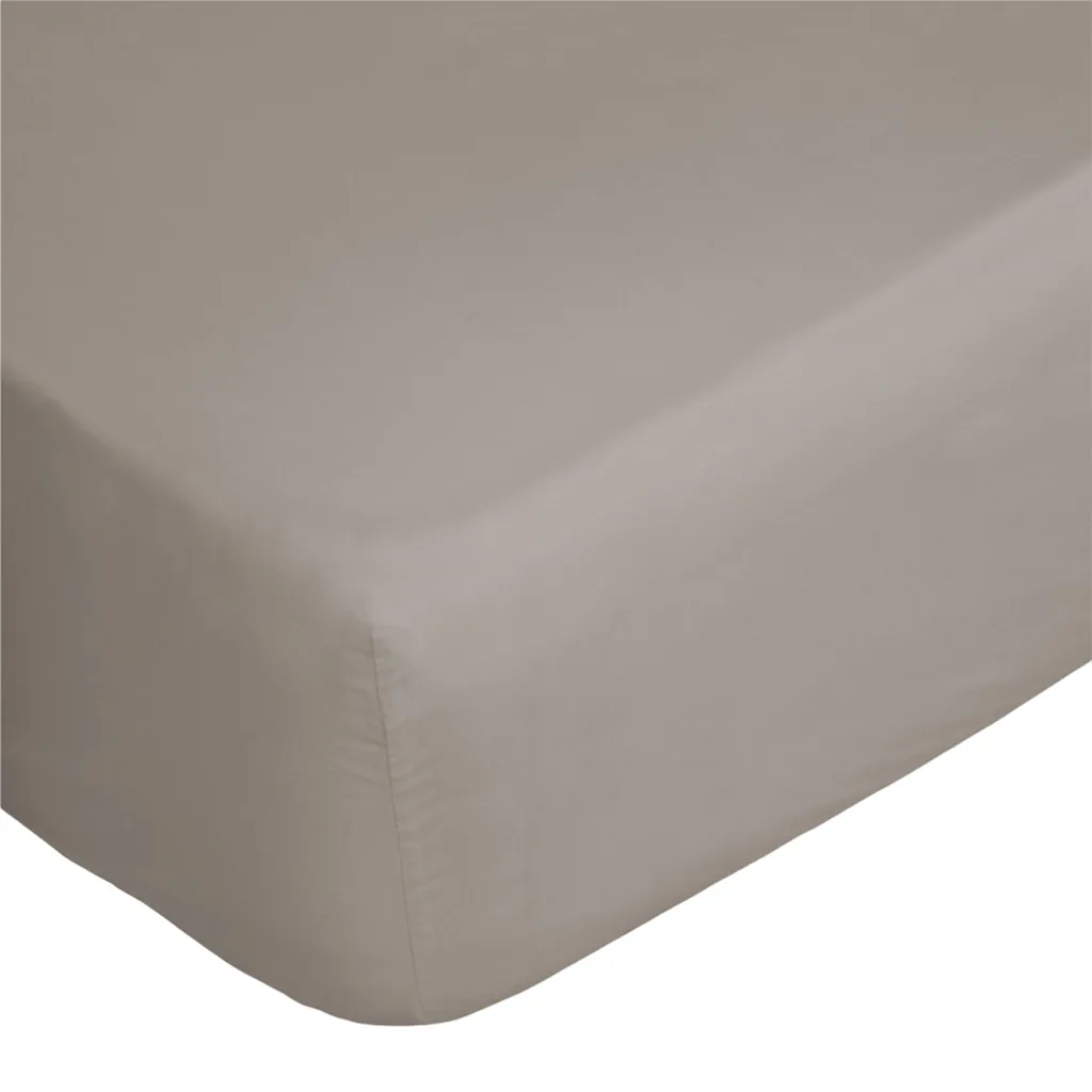 Lenzuolo con angoli cotone grigio chiaro 180 x 200 cm HOFUF