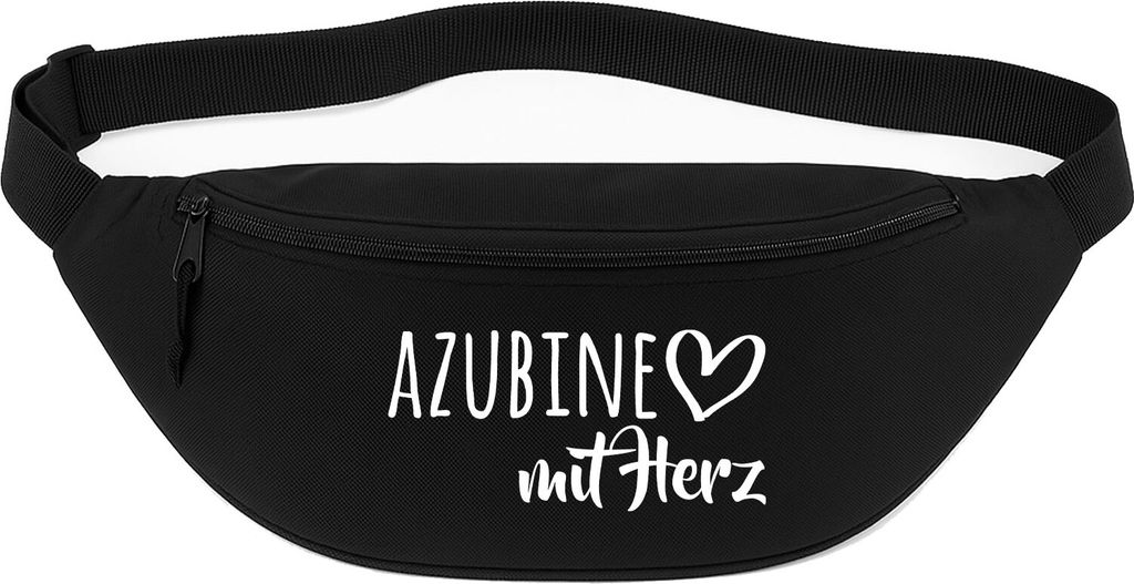 Huuraa Bauchtasche Azubine mit Herz 2,5 Liter Black Polyester Crossbody Bag Geschenkidee
