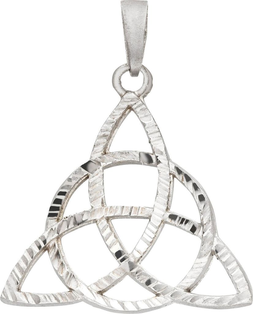 Anhänger Triquetra 28,3x27,9mm aus 925 Silber rhodiniert Silberanhänger