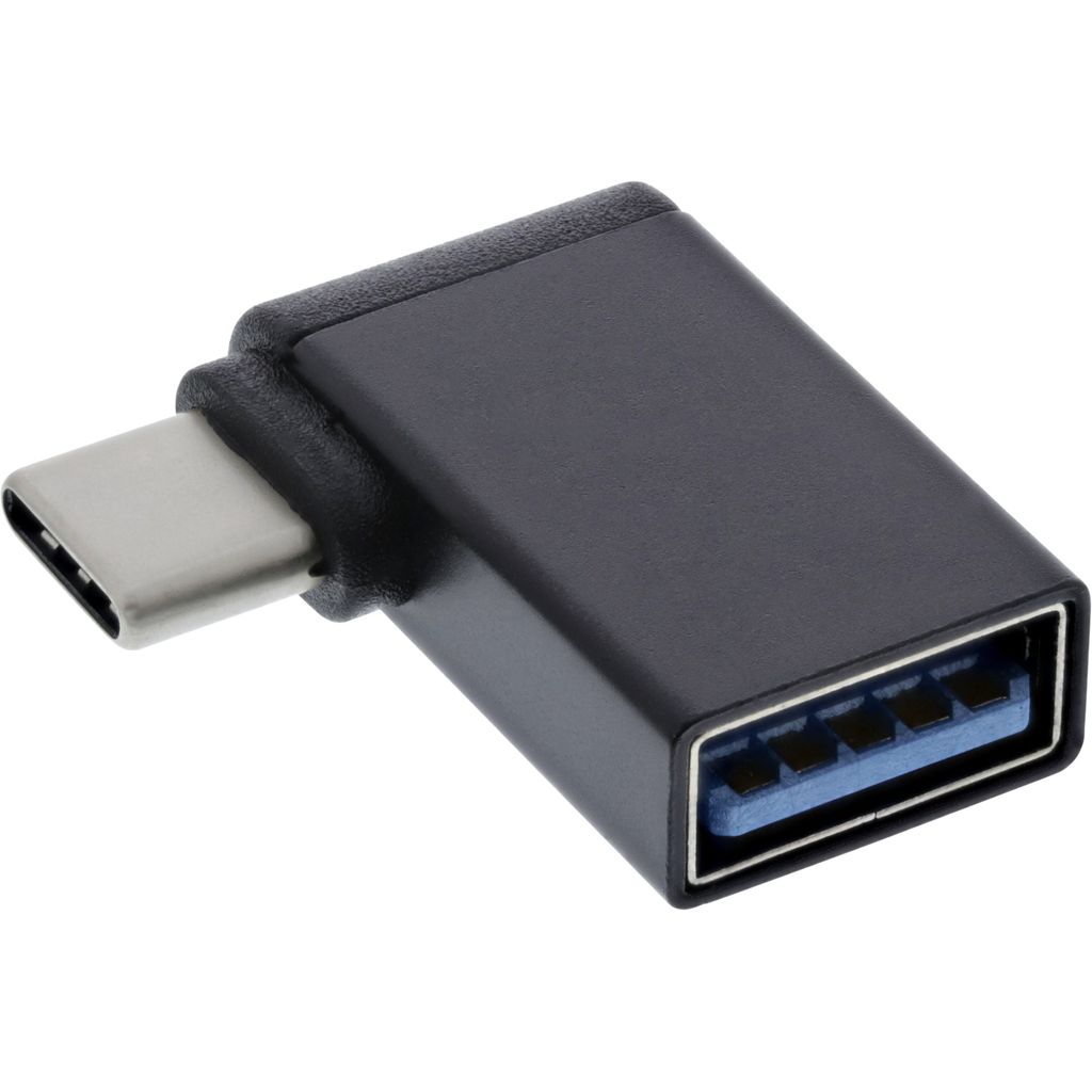 InLine USB 3.1 Adapter OTG, Typ C Stecker an A Buchse 90° gewinkelt (Gen.1)