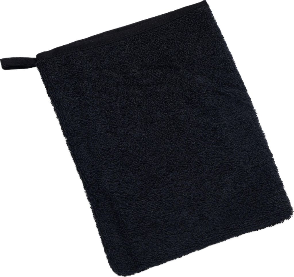 Frottee-Tuch - 17x25 cm - Schwarz