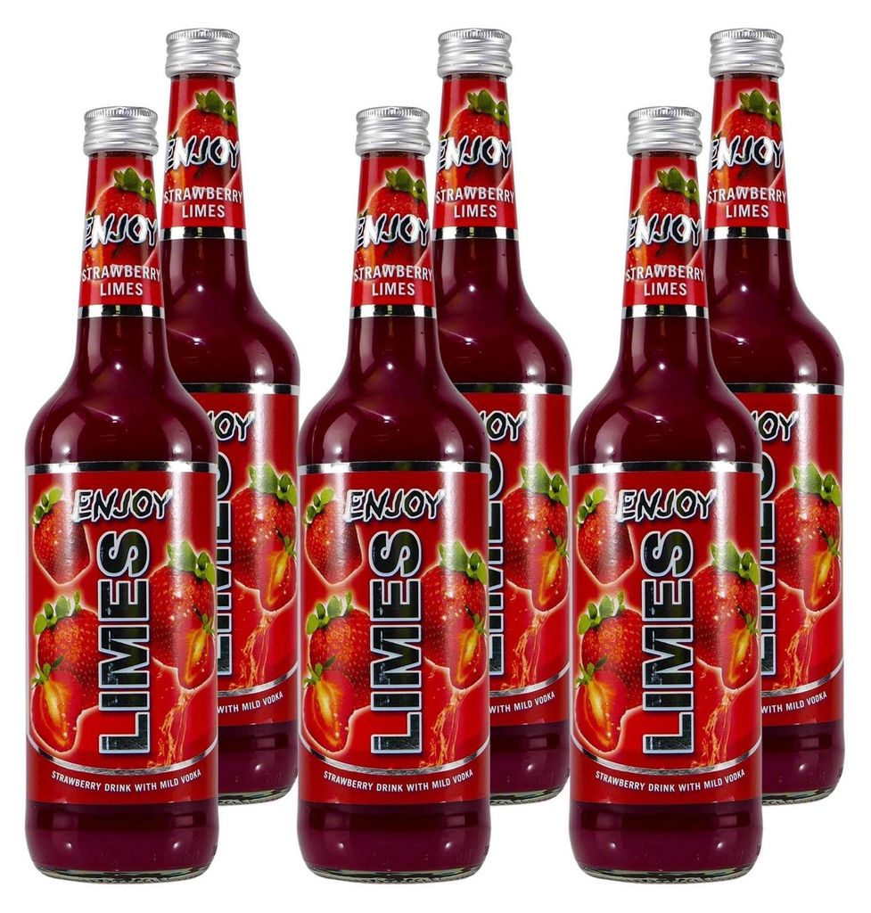 ENJOY Limes Erdbeer Likör (6 x 0,7L) Produktbild 