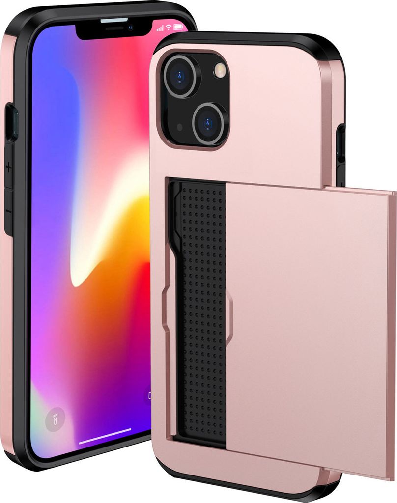 imoshion Backcover mit Kartenfach iPhone 14 - Rosé gold