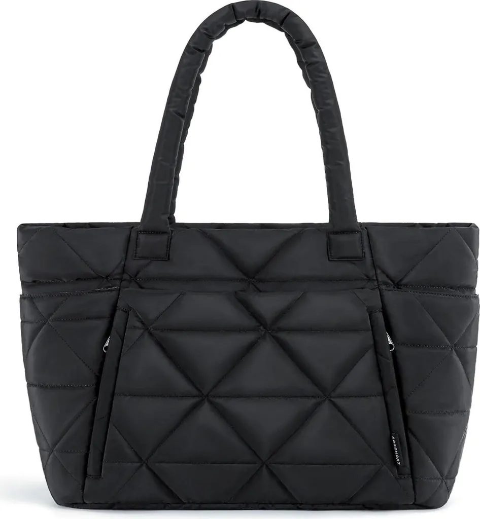 Sac de transport matelassé à compartiments et fermeture éclair pour femme