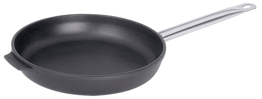 Bratpfanne, aus Aluminiumguss, plangedrehter Boden, Variante auswählbar : 28 cm Variante: 28 cm