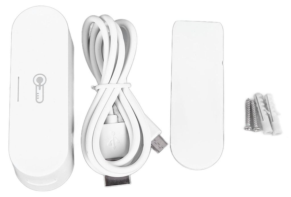 für ZigBee Temperatur-Feuchtigkeitssensor Echtzeitüberwachung USB-Netzteil TUYA Smart