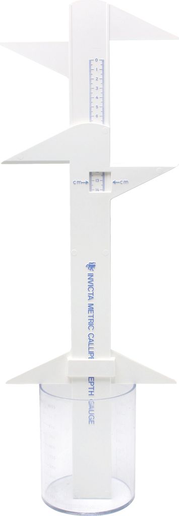 EDUPLAY 120421 Mega Schieblehre, Kunststoff 43 x 20 x 2 cm, weiß