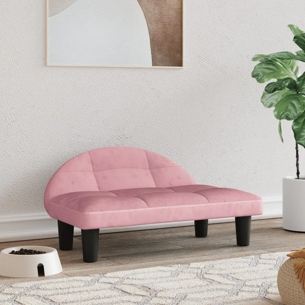 Cuccia Letto Cani Velluto Rosa 70x52x30 | Riposo Premium The Living Store