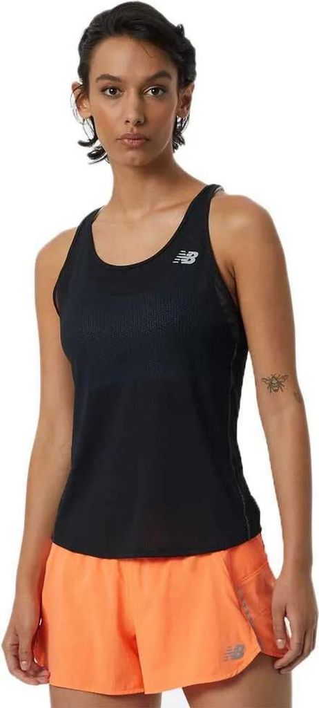 New Balance Impact Run ärmelloses T-shirt Schwarz L Damen Schwarz L