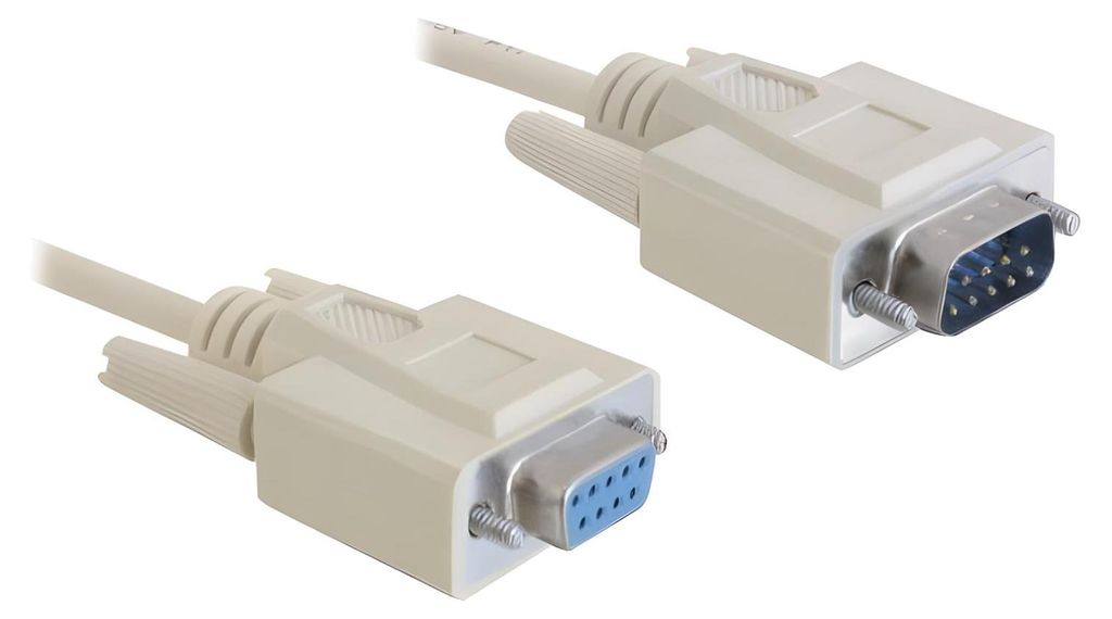 DELOCK Seriell-Verl. D-Sub9 -> D-Sub9 St/Bu 5.00m grau