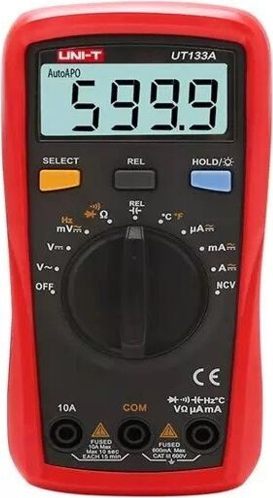 Automatický digitální multimetr Ac/dc 10a 600v Uni-t Ut133a Obrázek produktu 