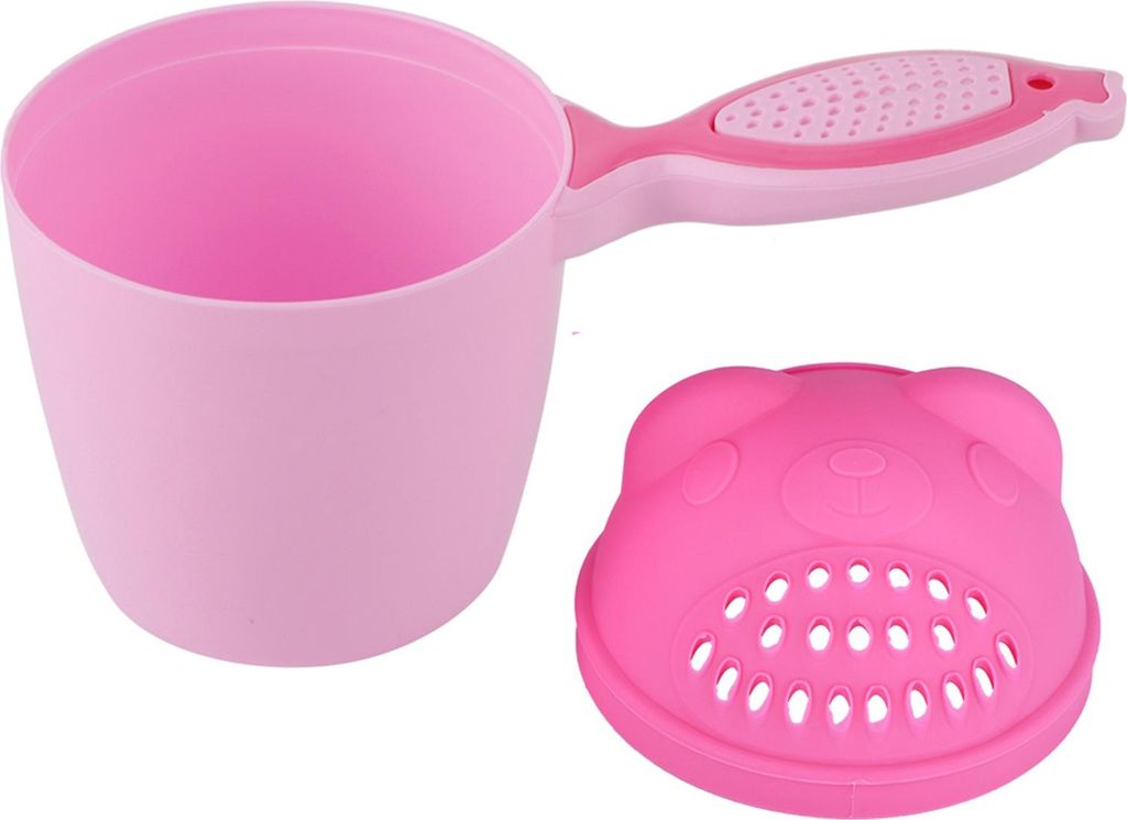 Baby-Shampoo-Becher, süßes Kind, Haare waschen, Spülung, Augenschutz (Rosa)