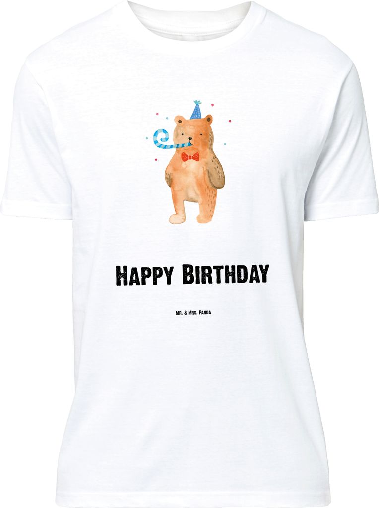 Mr. & Mrs. Panda Größe M T-Shirt Bär Geburtstag - Weiß - Geschenk, mit Spruch, Teddy, Herren, Shirt, Tshirt, Glückwunsch, Happy Birthday, Alle...