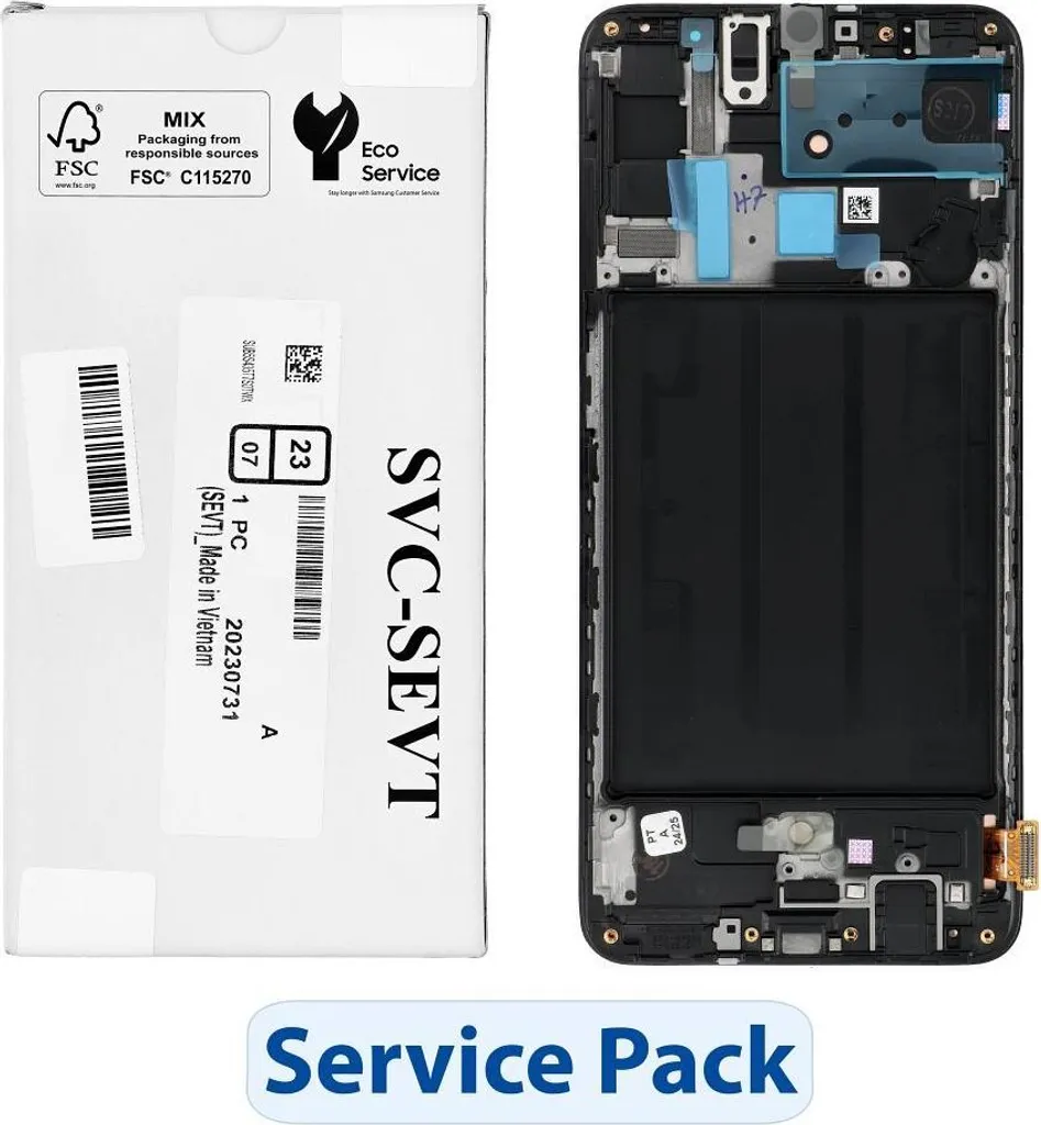 Écran LCD Samsung A70 A705F GH82-19747A - Service Pack Samsung Origine