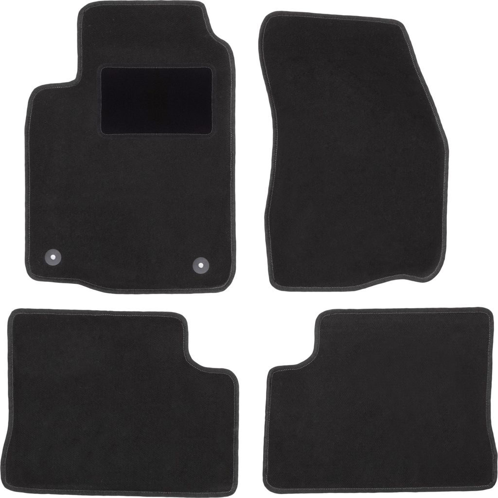 Schwarze Veloursmatten für: Mitsubishi Colt V / CJO Fließheck (1996-2003)