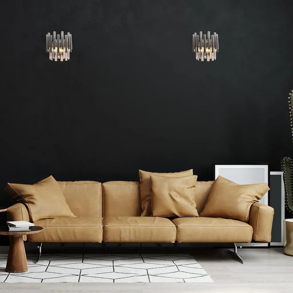 Applique murale Madison Chrome 2xE14 : solution éclairage chic et compact
