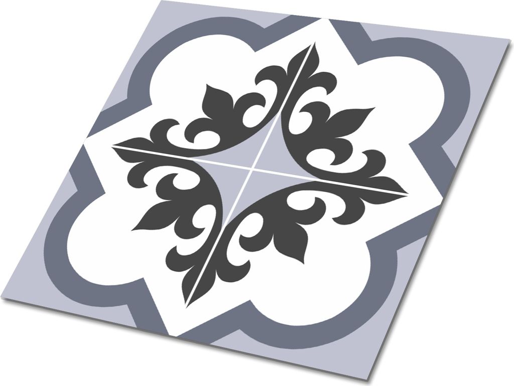 Selbstklebende Platten 30x30 cm Wandpaneele 9 Stück im Set Wanddeko - Königliche Lilien