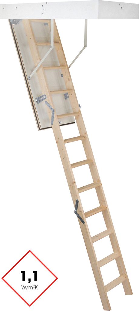 Minka Dachbodentreppe McStep Thermo 33 zur Selbstmontage 120x60cm Raumhöhe 280cm