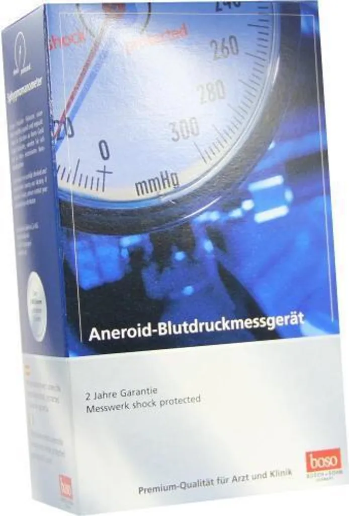 Boso Profitest Nero 1 pz | Misuratore Manuale Shock-Proof Tedesco