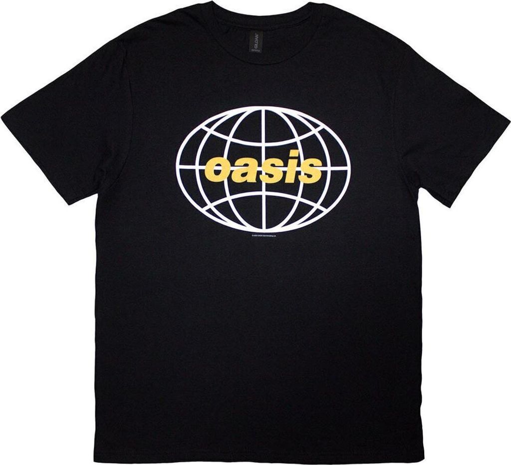 Oasis Globe Logo Black M T-Shirt