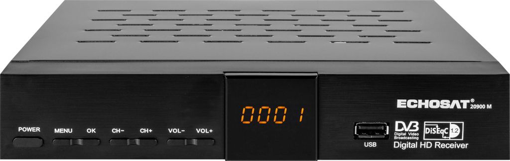 HD SAT-ontvanger Echosat 20900 M, digitale Full HD Productafbeelding 