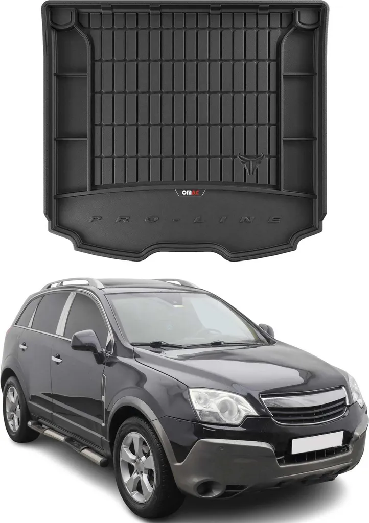 OMAC rivestimento del bagagliaio in gomma per Opel Antara 2006-2017 rivestimento del bagagliaio in TPE nero