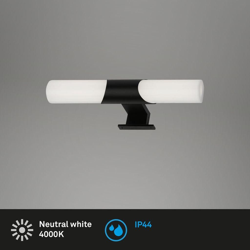 LED Bad-Spiegelleuchte, schwarz, LED/7W Produktbild 