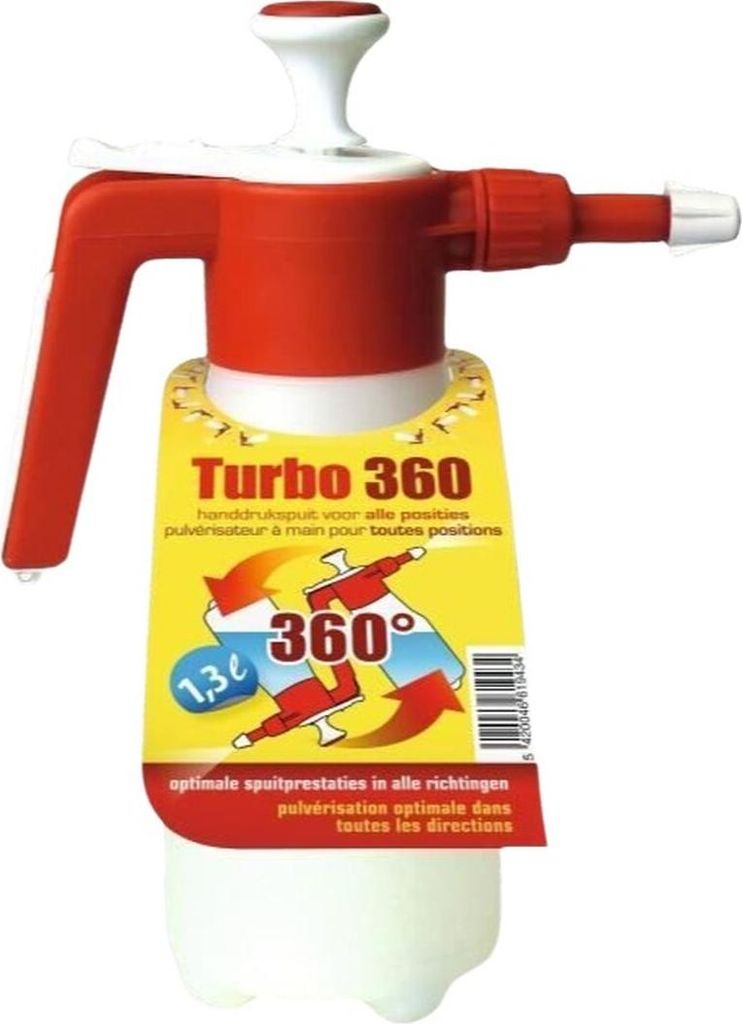 Druckzerstäuber für den Garten BSI Turbo 360 1,3 L Weiß Rot