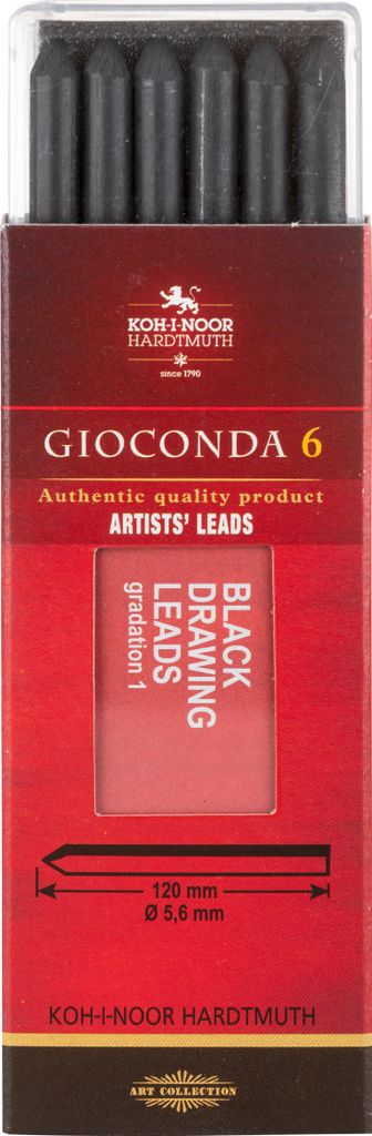 Graphit- Minen Silky Black - Härtegrad weich im 6er Pack