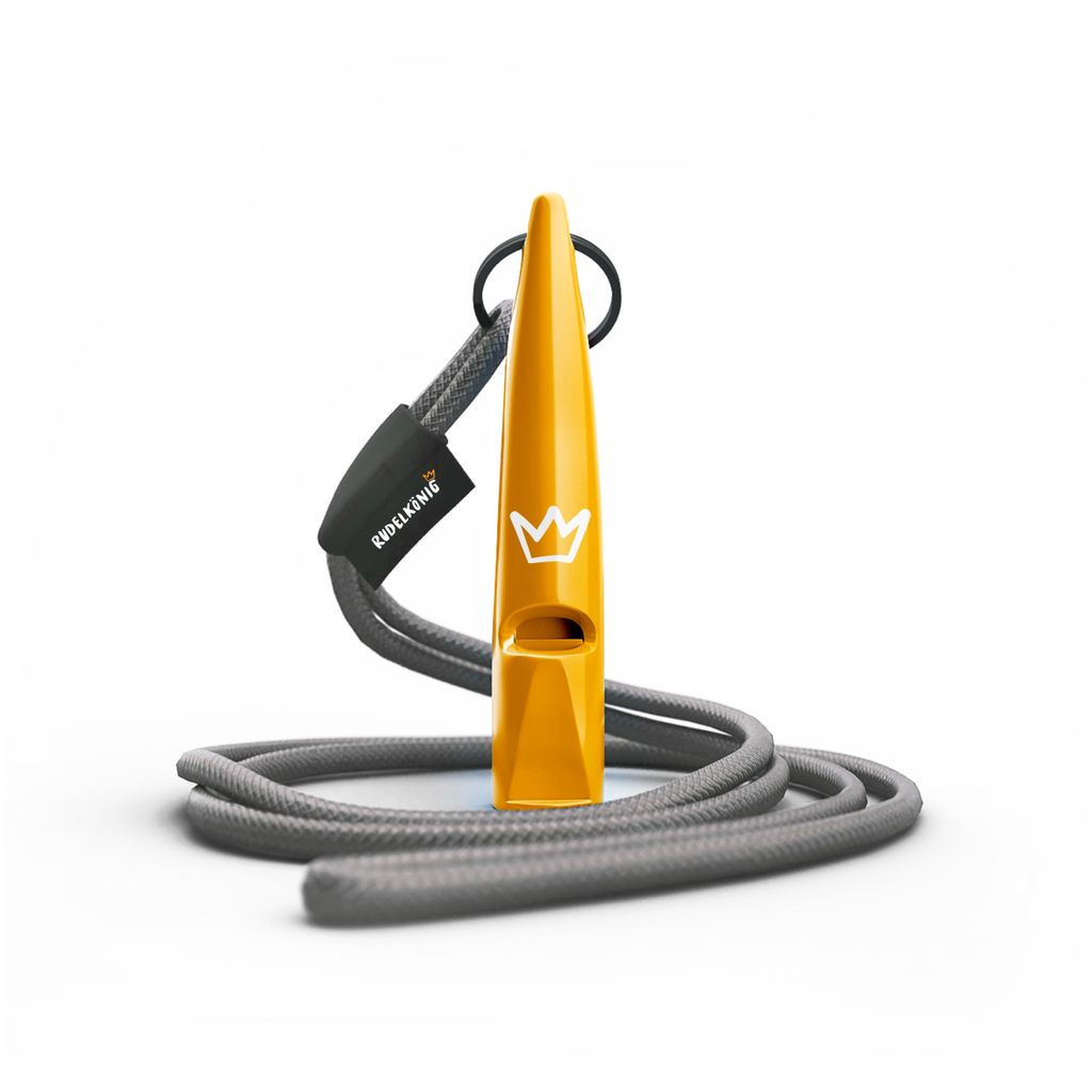 RUDELKÖNIG Hundepfeife Orange – Trainingspfeife für Hunde mit genormter Frequenz