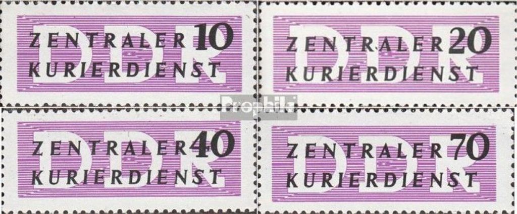 Briefmarken DDR 1956 Mi DB6-DB9 (kompl.Ausg.) postfrisch Kurierdienst