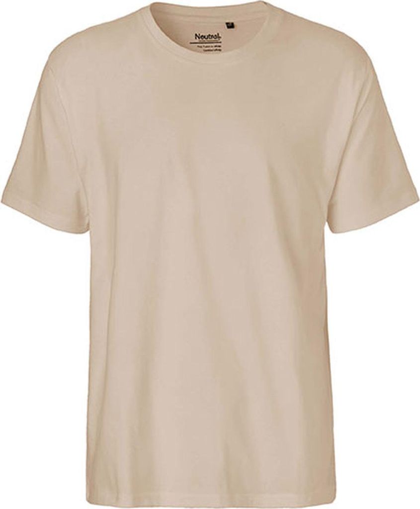Neutral O60001 | Herren Classic T-Shirt / 100% Fairtrade Baumwolle - Farbe: Sand - Größe: L