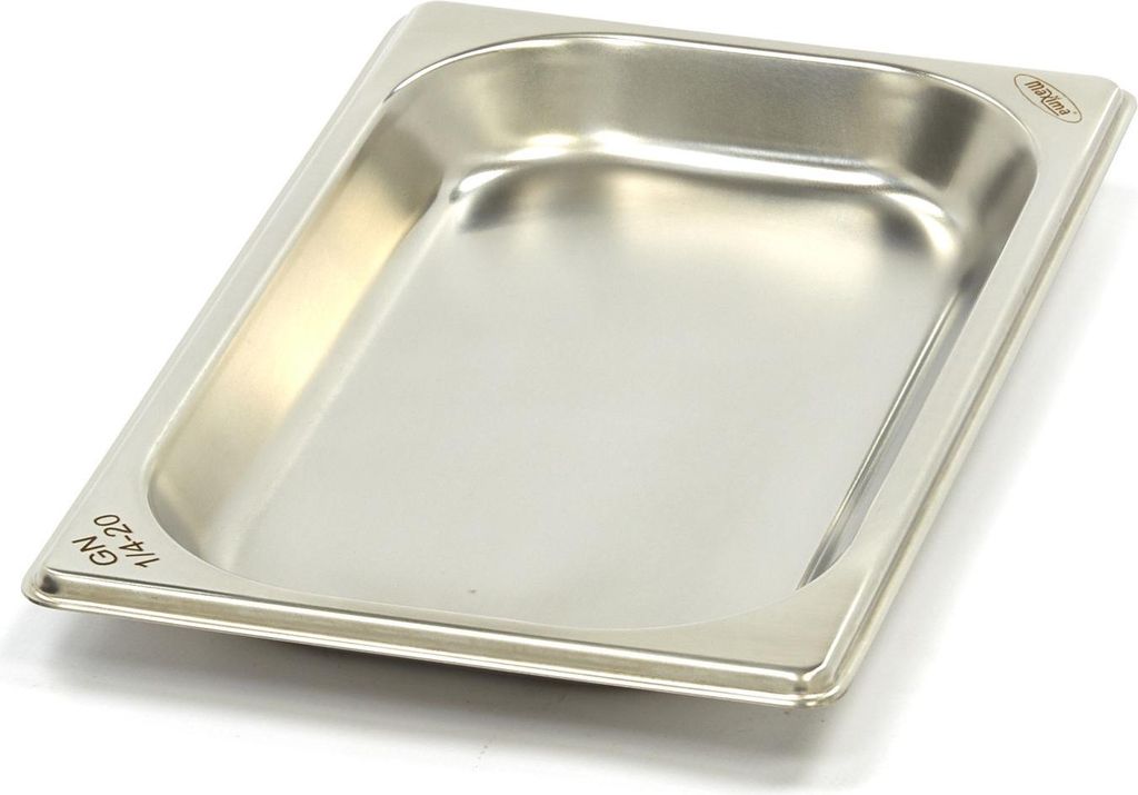 Maxima - Gastro Gastronormbehälter - 1/4 GN - 2 cm Tief - Edelstahl