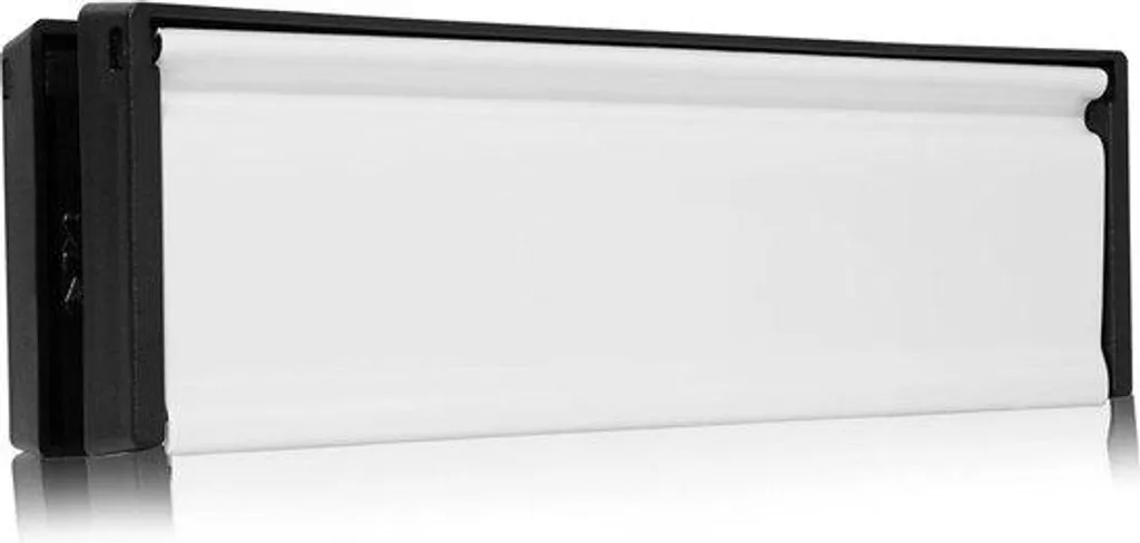 Boîte aux lettres ajustable blanche 10 pouces anti-pluie pour porte PVC